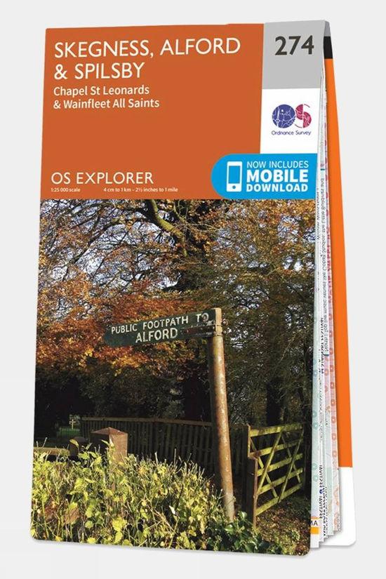Explorer Map 274 Skegness Alford and Spilsby