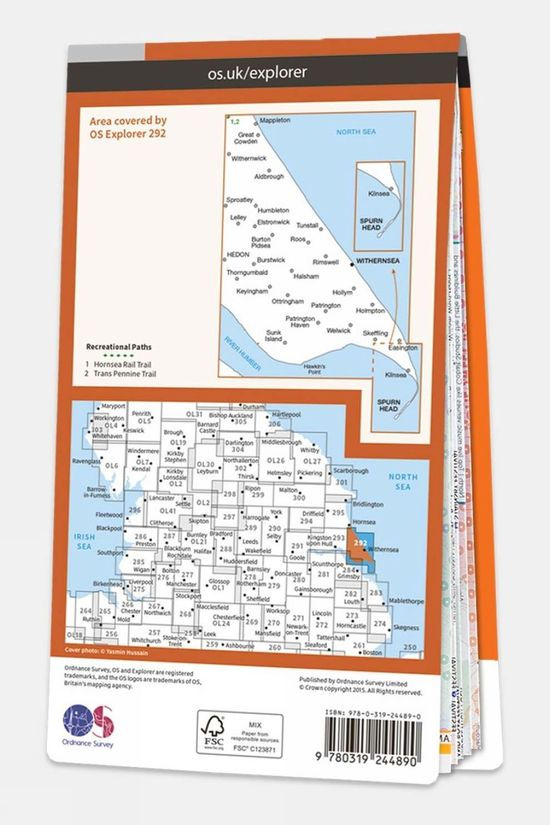 Explorer Map 292 Withernsea And Spurn Head
