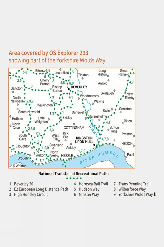 Explorer Map 293 Kingston Upon Hull And Beverley