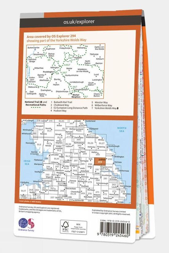 Explorer Map 294 Market Weighton And Yorkshire Wolds Central