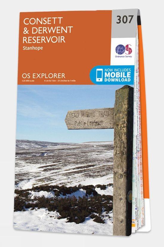 Explorer Map 307 Consett and Derwent Reservoir