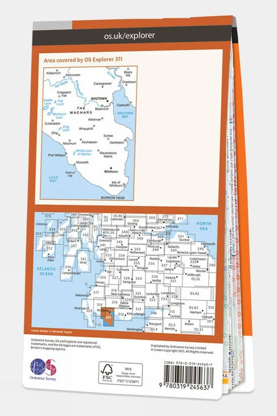 Explorer Map 311 Wigtown Whithorn And The Machars