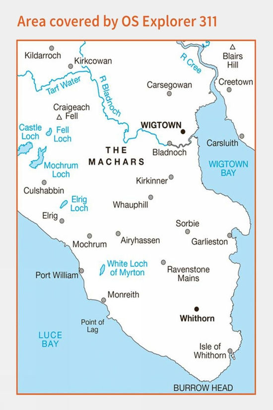 Explorer Map 311 Wigtown Whithorn And The Machars