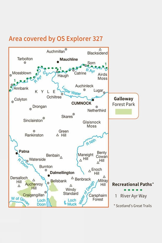 Explorer Map 327 Cumnock And Dalmellington