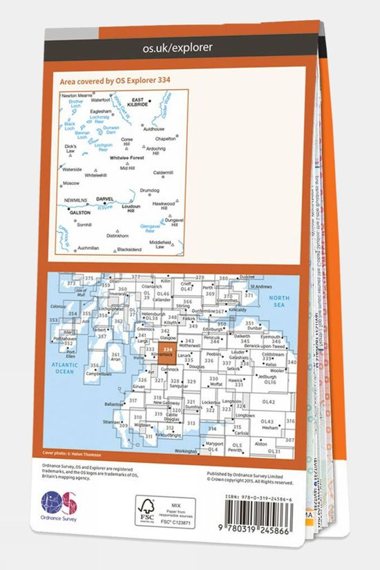 Explorer Map 334 East Kilbride Galston And Darvel