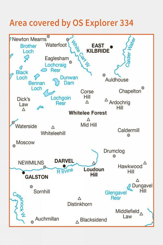 Explorer Map 334 East Kilbride Galston And Darvel