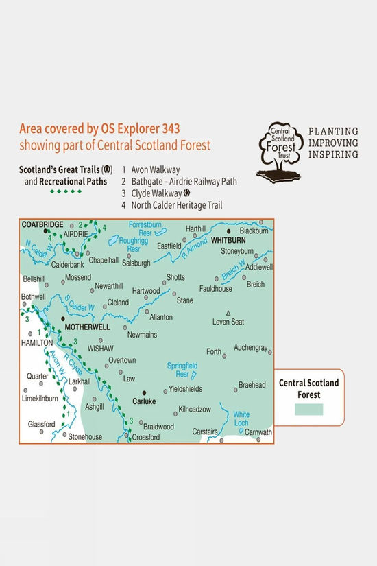 Explorer Map 343 Motherwell And Coatbridge