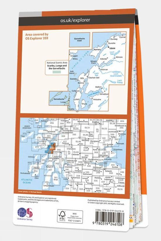 Explorer Map 359 Oban Kerrera And Loch Melfort