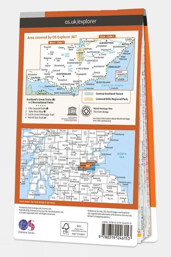 Explorer Map 367 Dunfermline Kirkcaldy And Glenrothes South