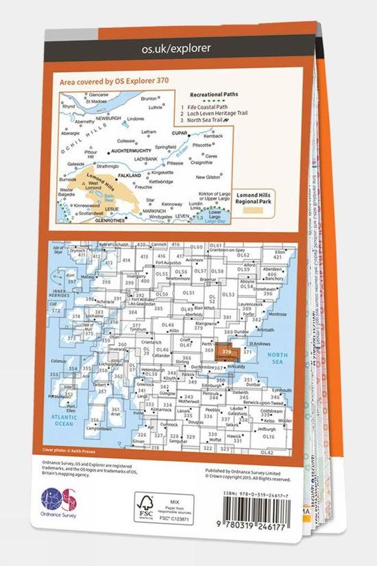 Explorer Map 370 Glenrothes North Falkland And Lomond Hills