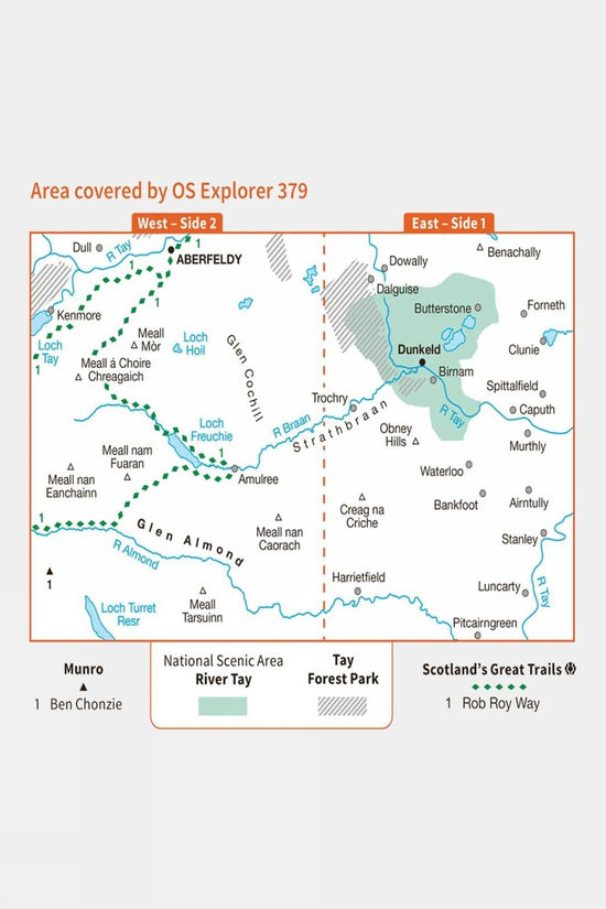 Explorer Map 379 Dunkeld Aberfeldy And Glen Almond