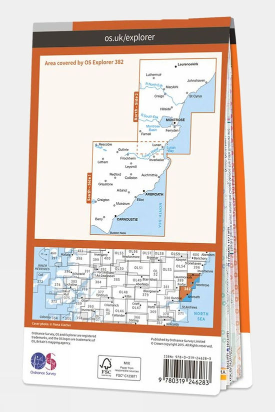Explorer Map 382 Arbroath Montrose And Carnoustie