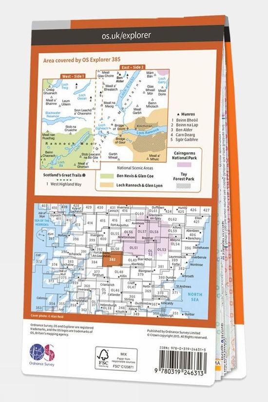 Explorer Map 385 Rannoch Moor And Ben Alder