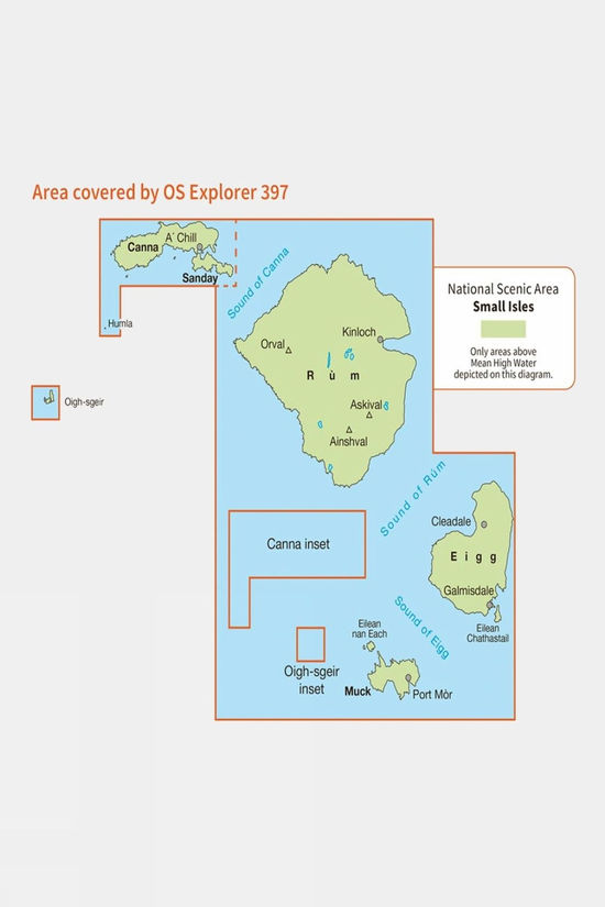 Explorer Map 397 Rum Eigg Muck Canna And Sanday