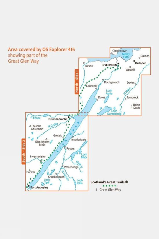Explorer Map 416 Inverness Loch Ness And Culloden