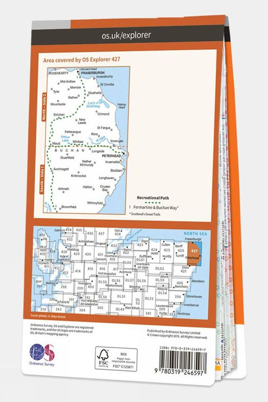 Explorer Map 427 Peterhead And Fraserburgh