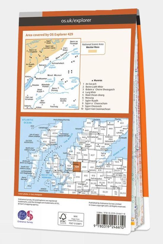 Explorer Map 429 Glen Carron And West Monar