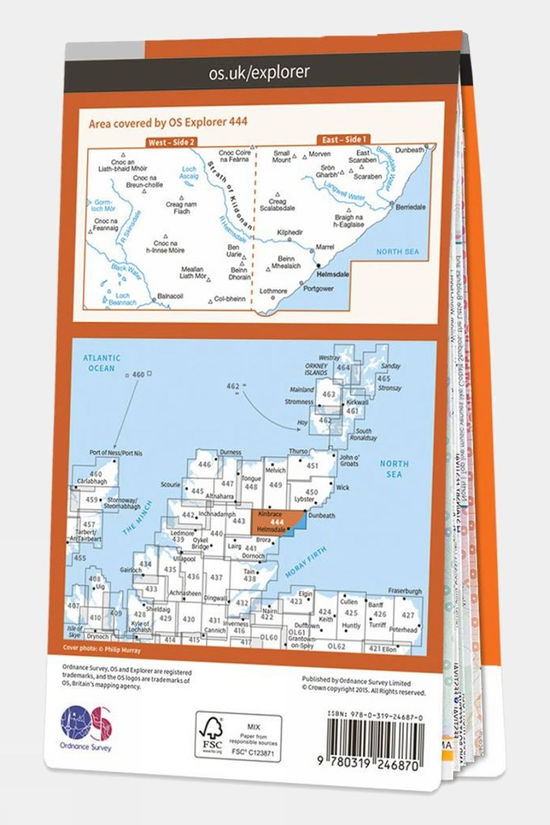 Explorer Map 444 Helmsdale And Strath Of Kildonan