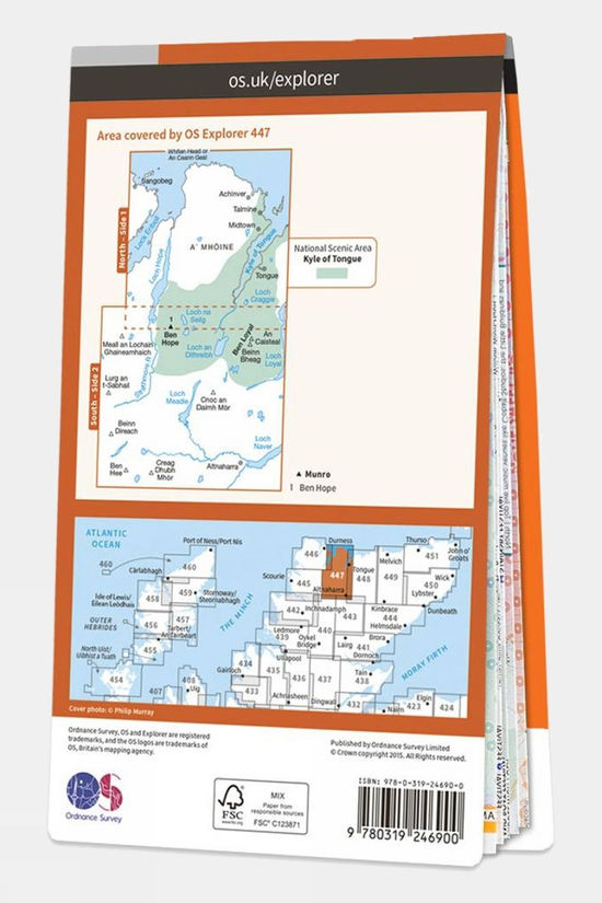 Explorer Map 447 Ben Hope Ben Loyal And Kyle Of Tongue