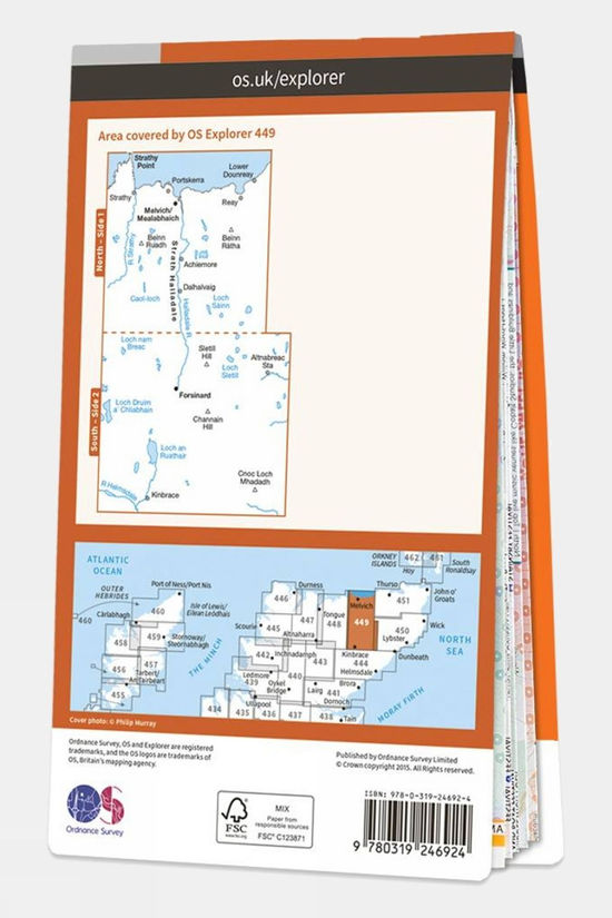 Explorer Map 449 Strath Halladale And Strathy Point