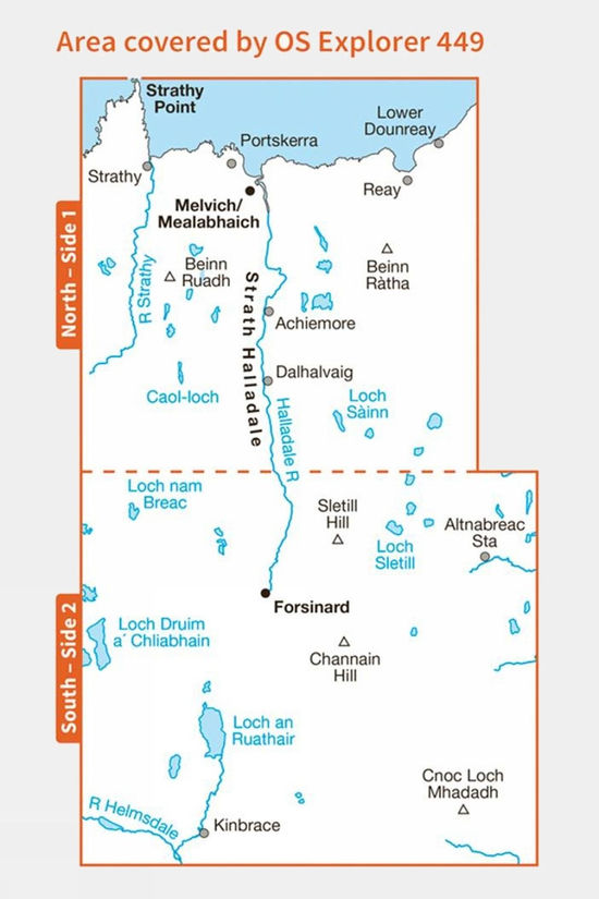 Explorer Map 449 Strath Halladale And Strathy Point