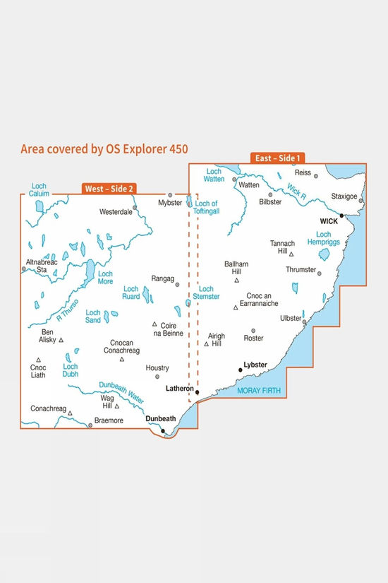 Explorer Map 450 Wick And The Flow Country