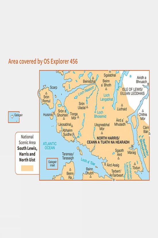 Explorer Map 456 North Harris And Loch Seaforth