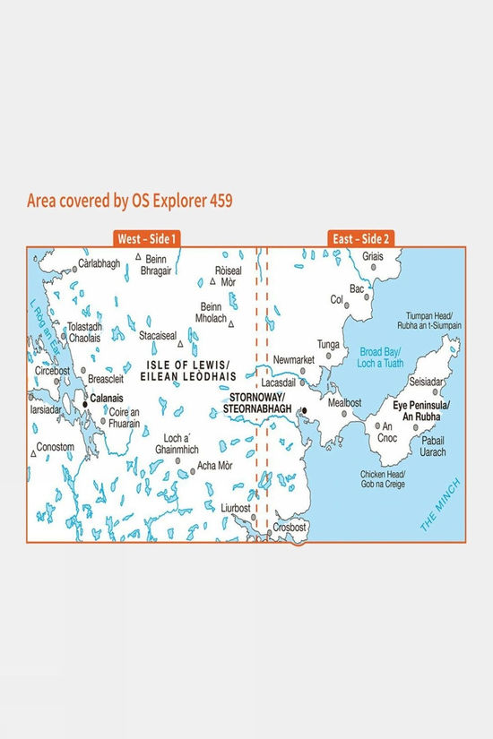 Explorer Map 459 Central Lewis And Stornoway