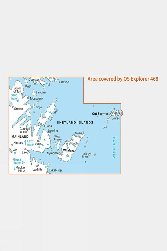 Explorer Map 468 Shetland - Mainland North East