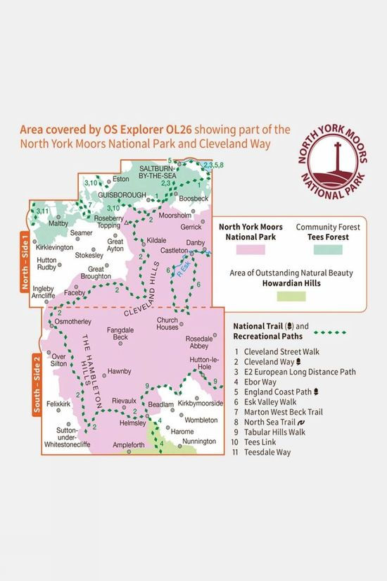 Explorer Map OL26 North York Moors - Western Area