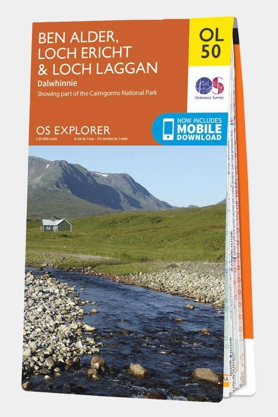 Explorer Map OL50 Ben Alder Loch Ericht and Loch Laggan