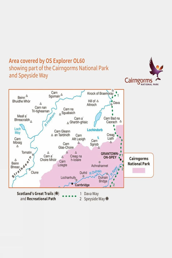 Explorer Map OL60 Lochindorb Grantown-on-Spey And Carrbridge