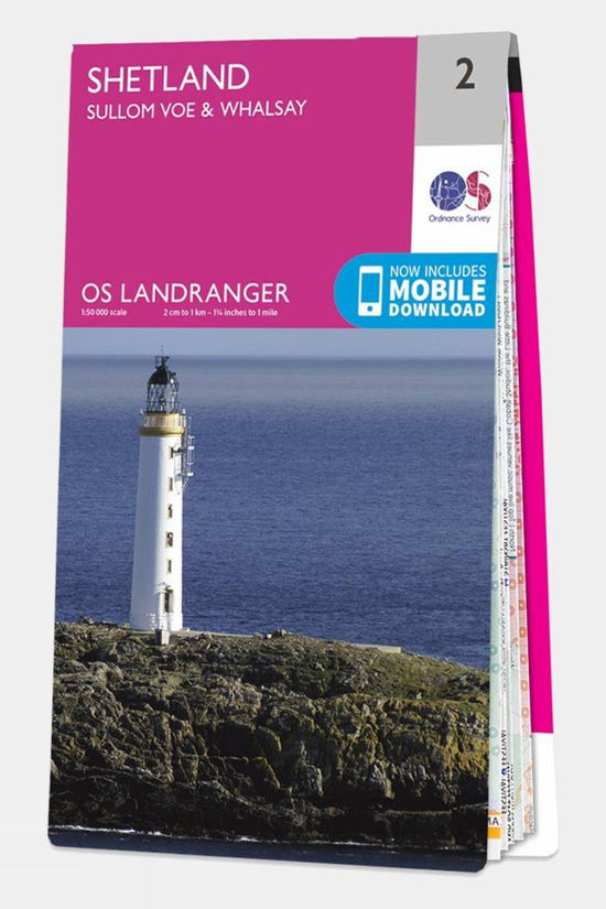 Landranger Map 02 Shetland - Sullom Voe and Whalsay