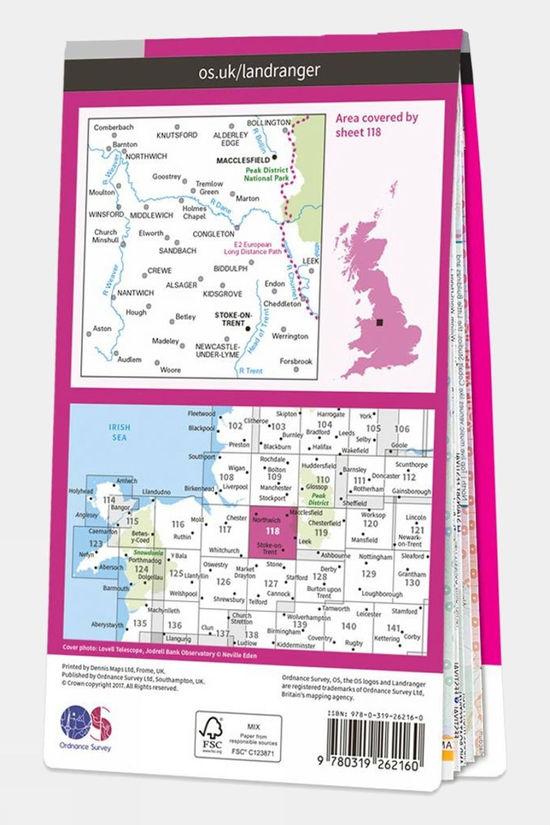 Landranger Map 118 Stoke-on-Trent And Macclesfield