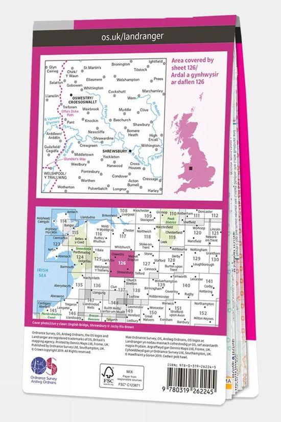 Landranger Map 126 Shrewsbury And Oswestry