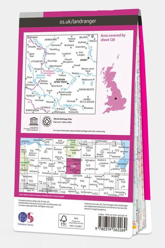 Landranger Map 128 Derby And Burton Upon Trent