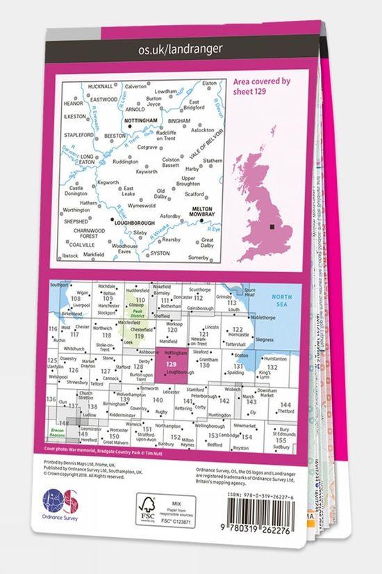 Landranger Map 129 Nottingham And Loughborough