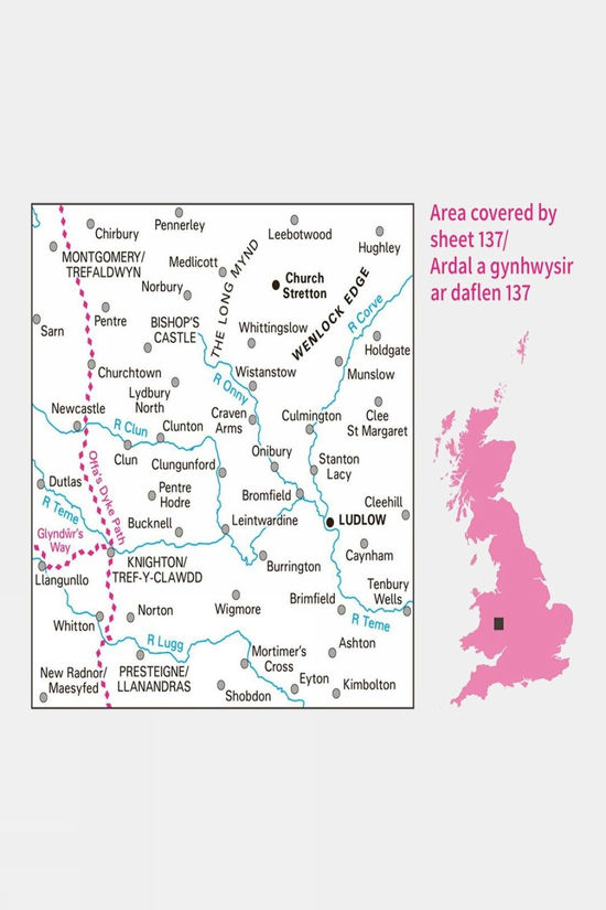 Landranger Map 137 Church Stretton And Ludlow