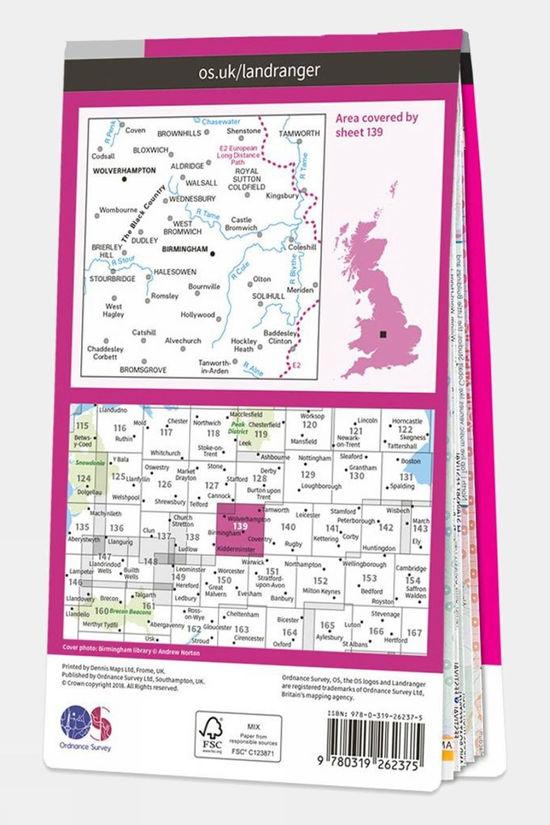Landranger Map 139 Birmingham And Wolverhampton