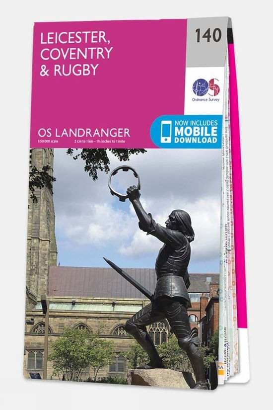 Landranger Map 140 Leicester Coventry and Rugby