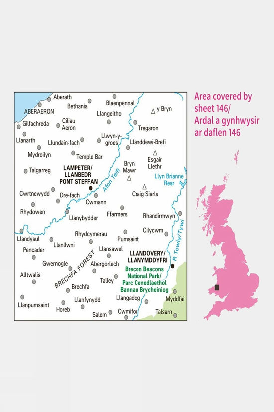Landranger Map 146 Lampeter And Llandovery