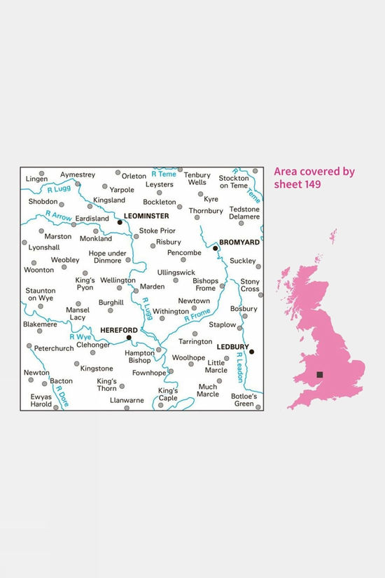 Landranger Map 149 Hereford And Leominster
