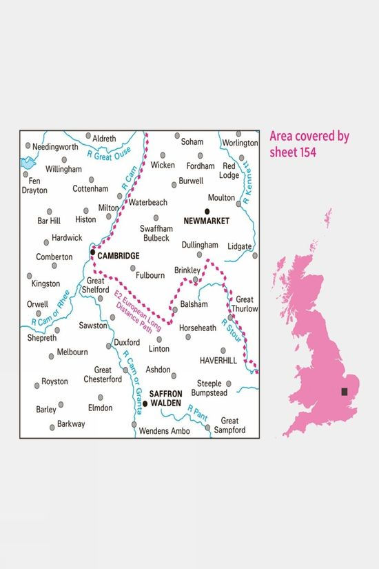 Landranger Map 154 Cambridge And Newmarket