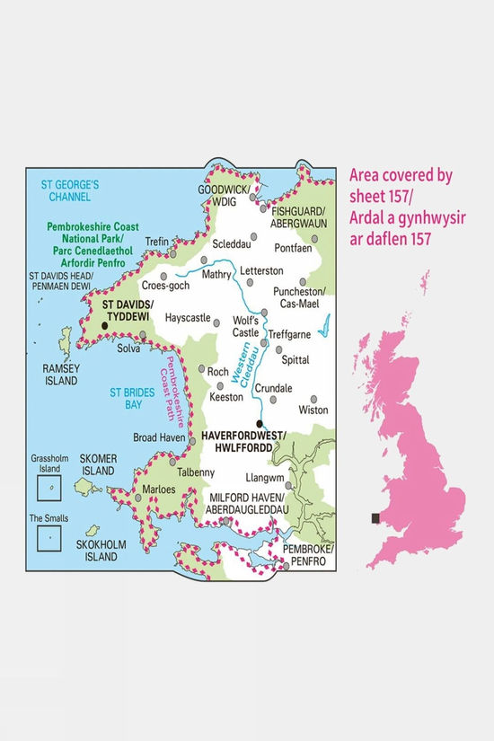 Landranger Map 157 St David's And Haverfordwest