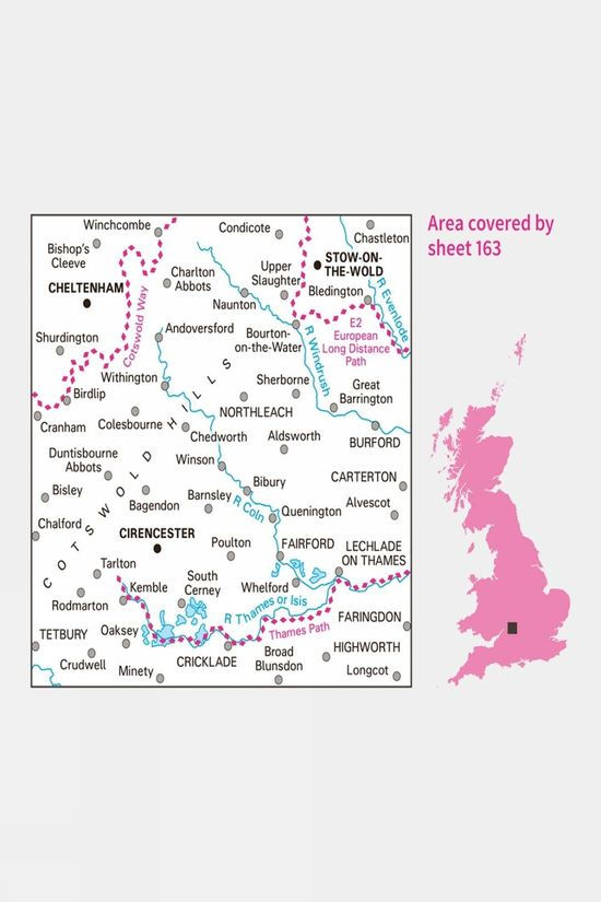 Landranger Map 163 Cheltenham And Cirencester