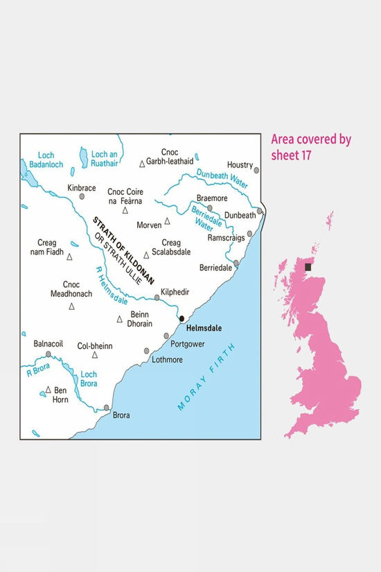 Landranger Map 17 Helmsdale And Strath Of Kildonan
