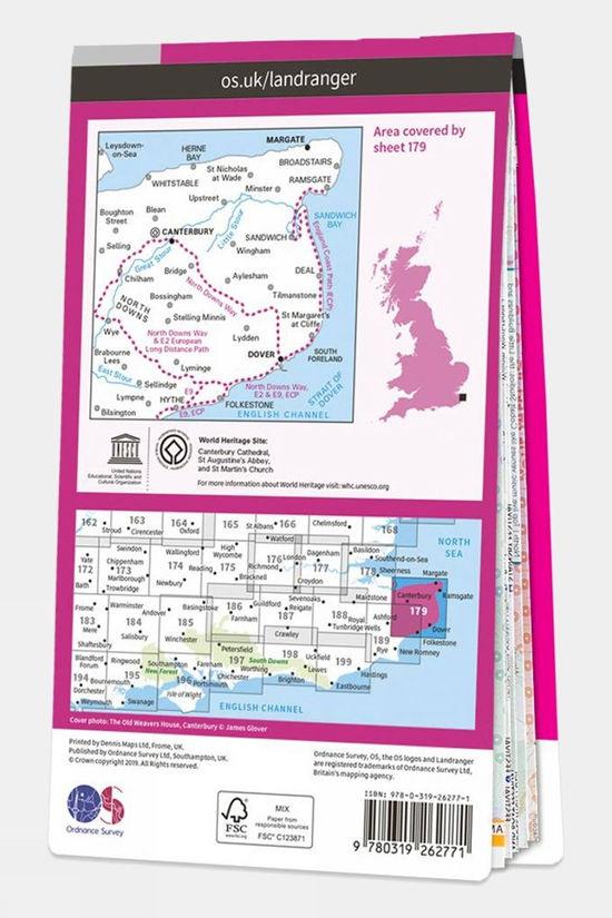 Landranger Map 179 Canterbury And East Kent