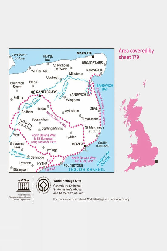 Landranger Map 179 Canterbury And East Kent