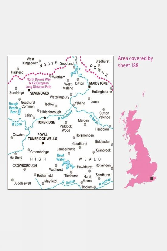 Landranger Map 188 Maidstone And Royal Tunbridge Wells