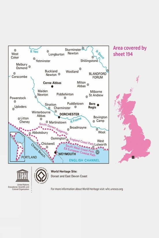Landranger Map 194 Dorchester And Weymouth